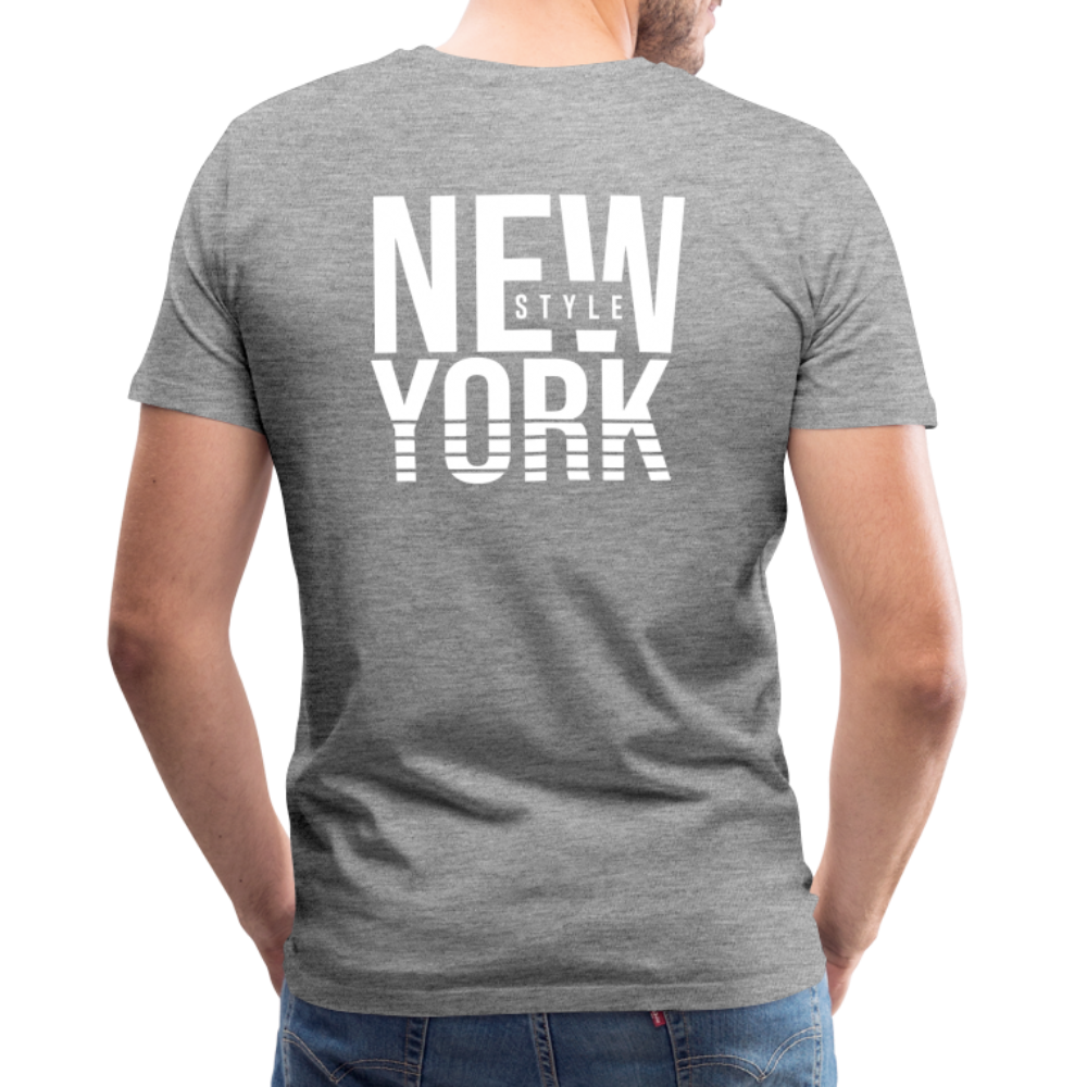 Maglietta Premium da uomo | Spreadshirt | New York Style - grigio melange