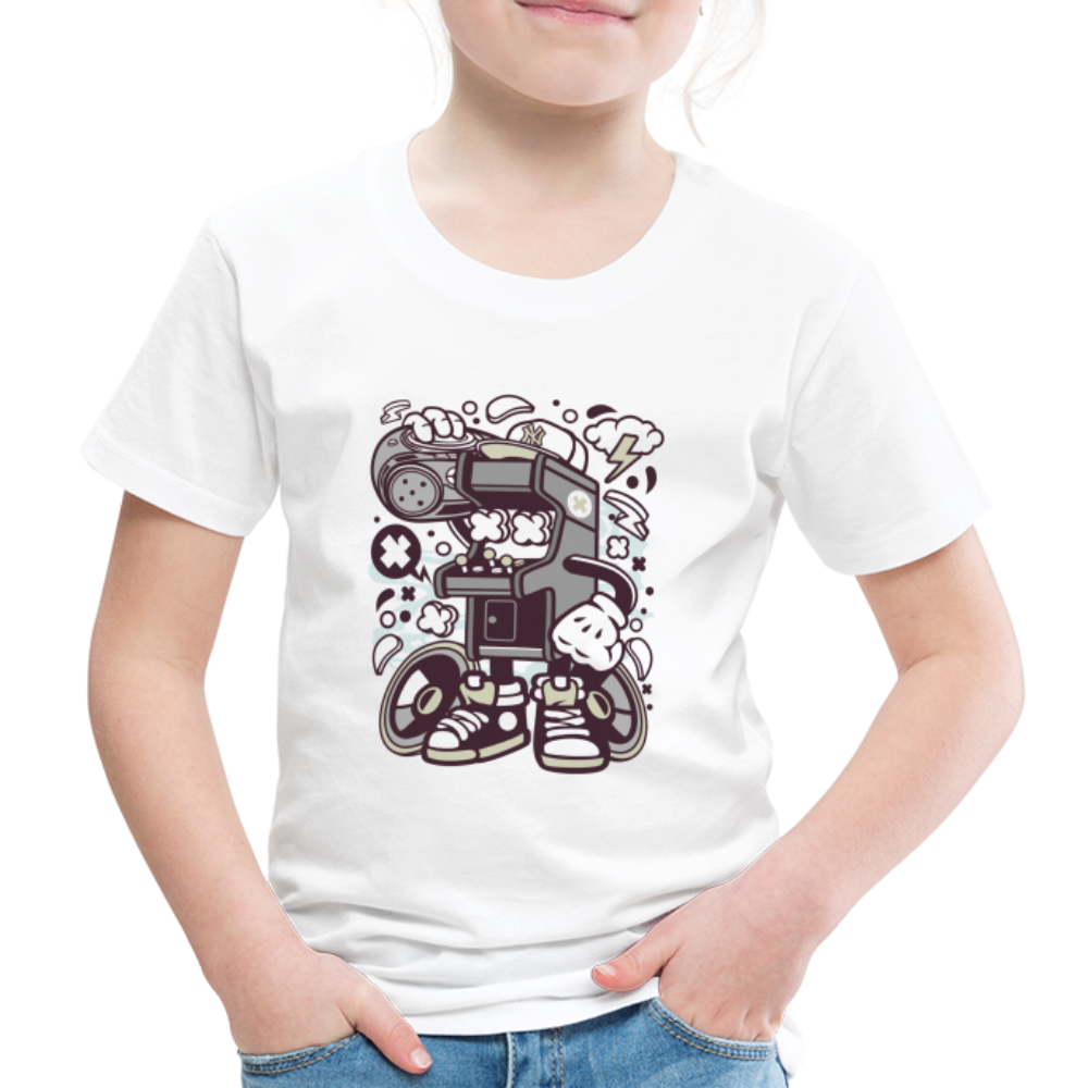 Maglietta Premium per bambini | Spreadshirt |  Arcade Game Boombox - bianco