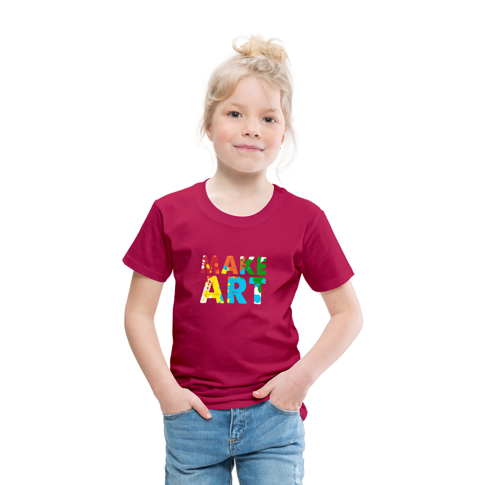 Maglietta Premium per bambini | Spreadshirt | Make Art - Borgogna