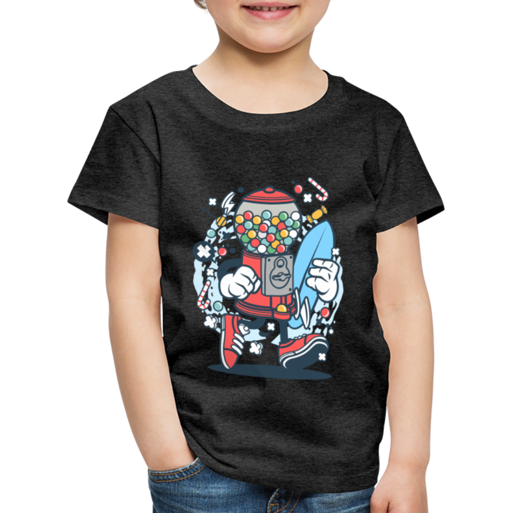 Maglietta Premium per bambini | Spreadshirt | Candy Machine Surfer - antracite