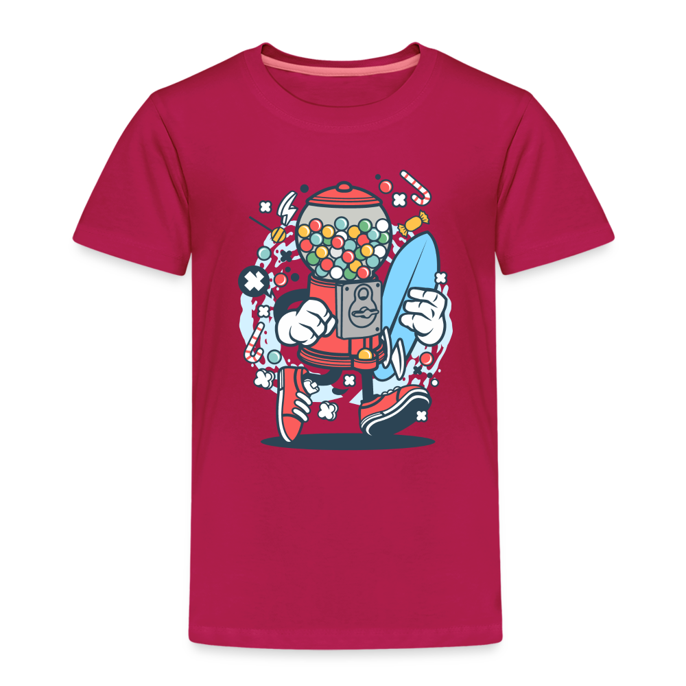 Maglietta Premium per bambini | Spreadshirt | Candy Machine Surfer - Borgogna