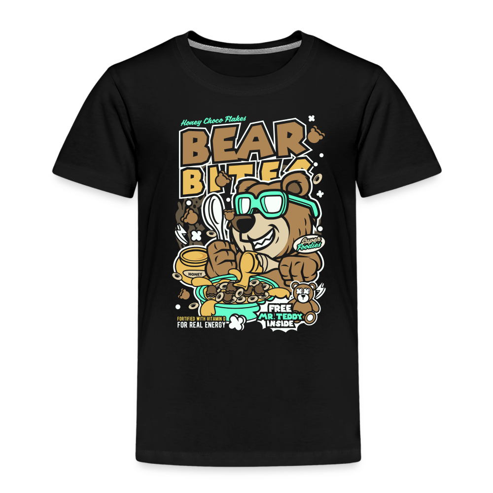 Maglietta Premium per bambini | Spreadshirt | Bear Bites - nero