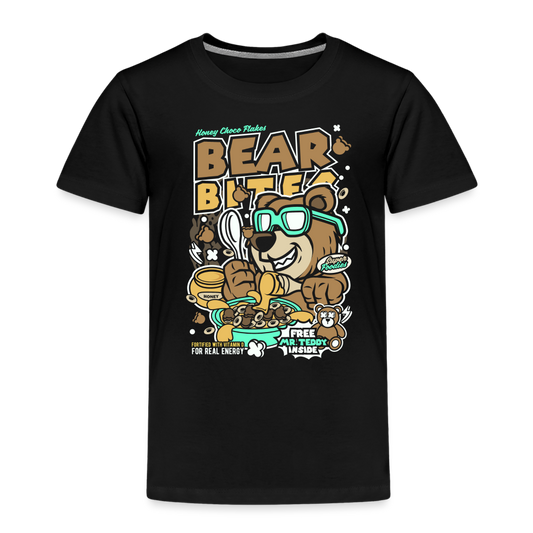 Maglietta Premium per bambini | Spreadshirt | Bear Bites - nero