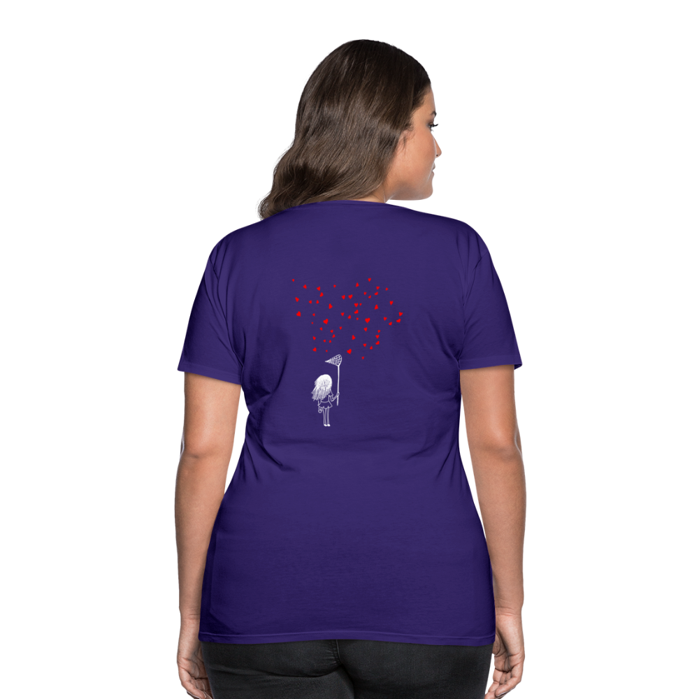 Maglietta Premium da donna | Spreadshirt | Collect Hearts - viola