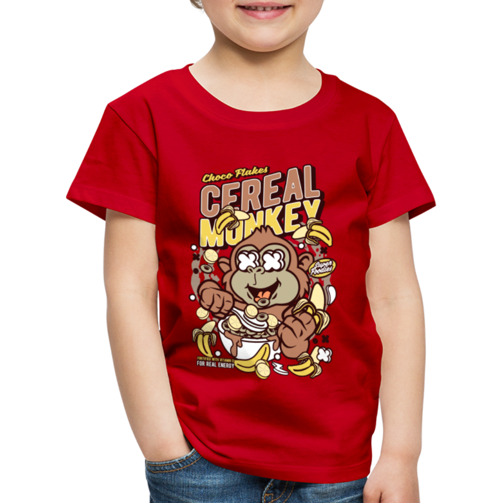 Maglietta Premium per bambini | Spreadshirt | Cereal Monkey - rosso