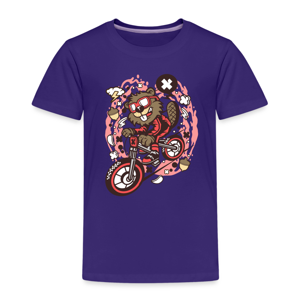 Maglietta Premium per bambini | Spreadshirt | Beaver Downhill - viola