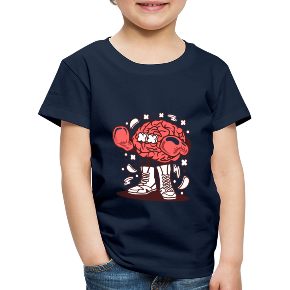 Maglietta Premium per bambini | Spreadshirt | Brain Boxer - navy