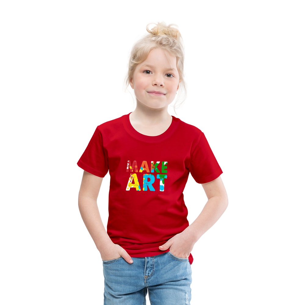 Maglietta Premium per bambini | Spreadshirt | Make Art - rosso