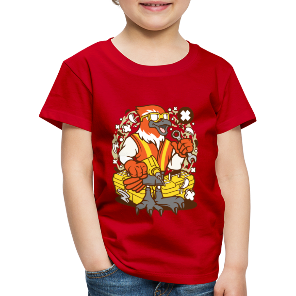 Maglietta Premium per bambini | Spreadshirt | Bird Mechanic - rosso