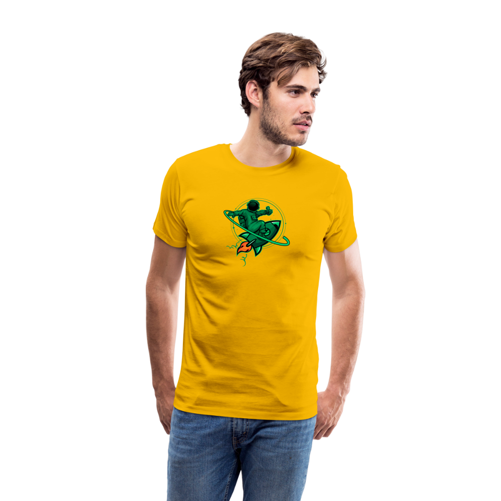 Men’s Premium T-Shirt | Astro Surfer - giallo sole