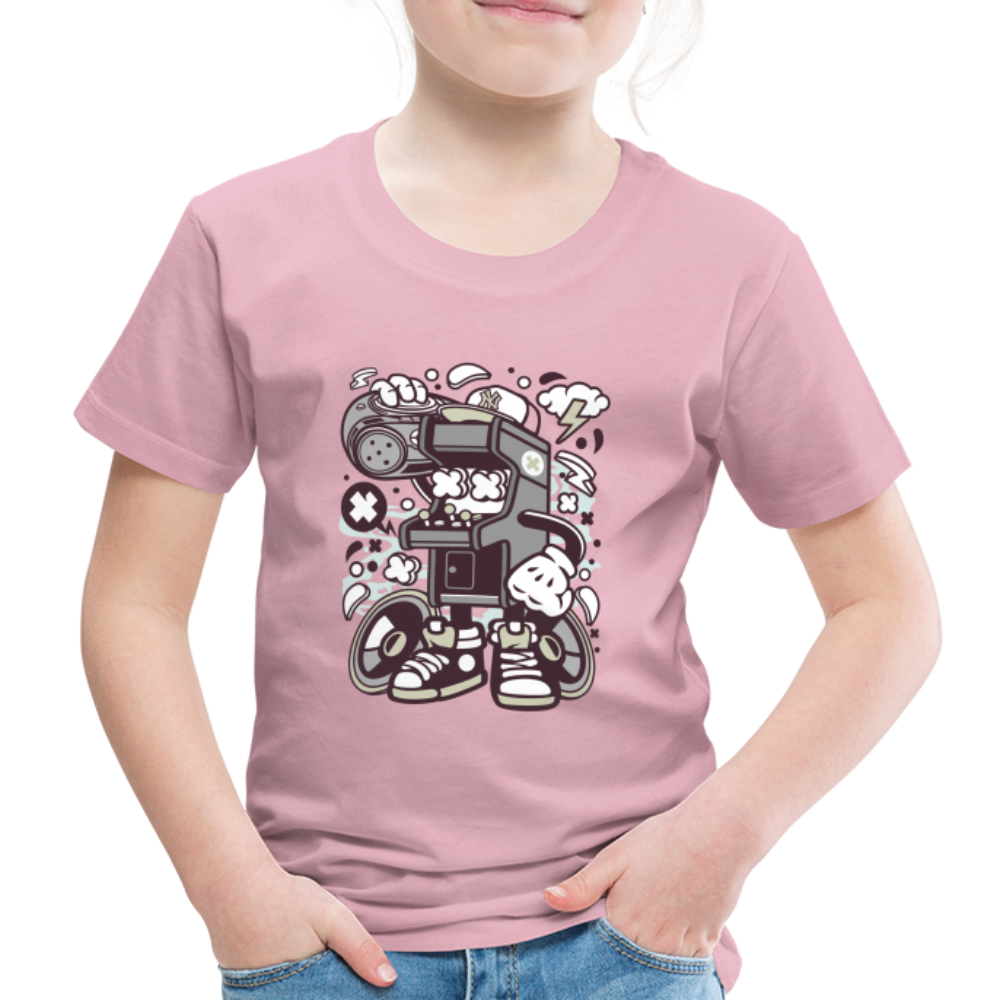 Maglietta Premium per bambini | Spreadshirt |  Arcade Game Boombox - rosa chiaro