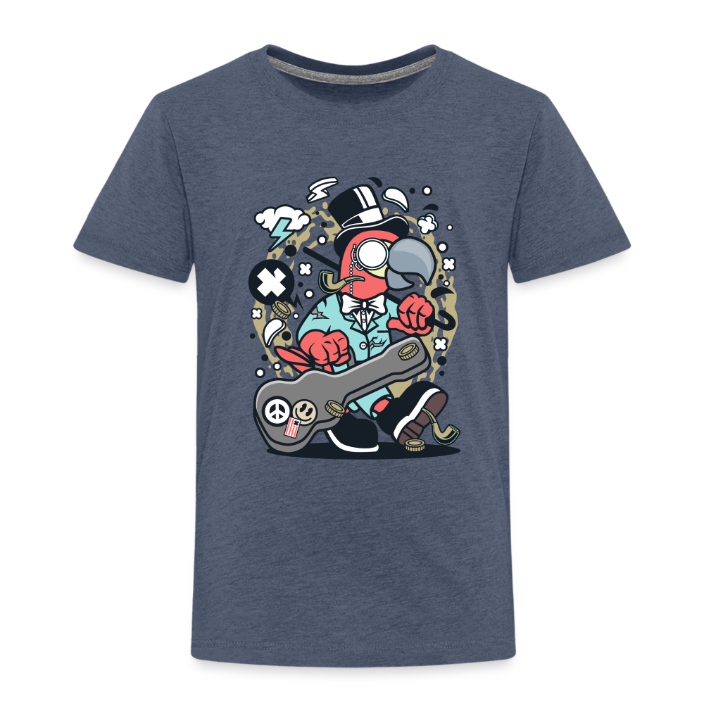 Maglietta Premium per bambini | Spreadshirt | Bird Guitarist - bluastro