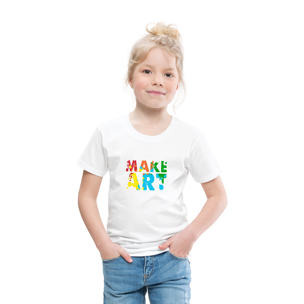 Maglietta Premium per bambini | Spreadshirt | Make Art - bianco