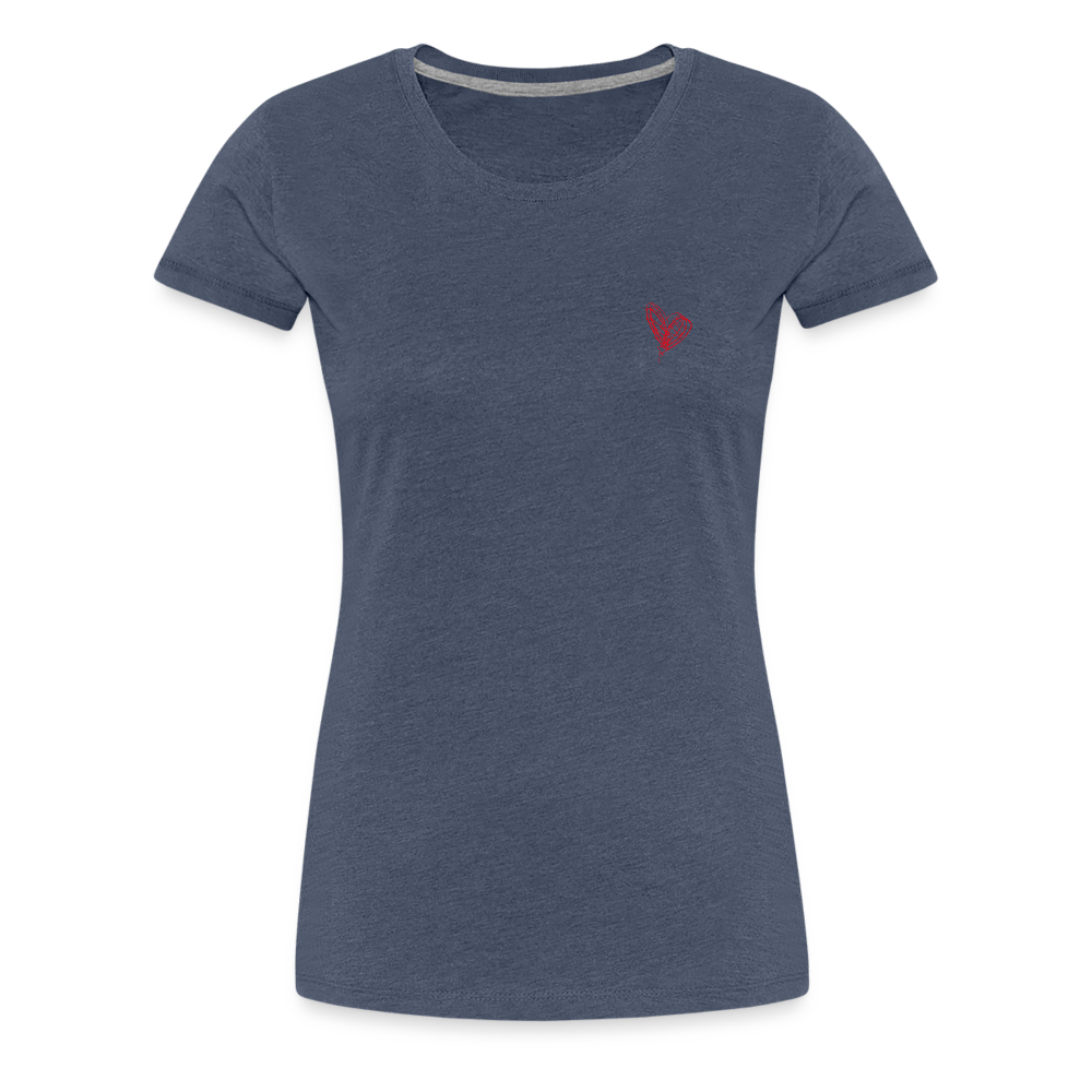 Maglietta Premium da donna | Spreadshirt | Collect Hearts - bluastro