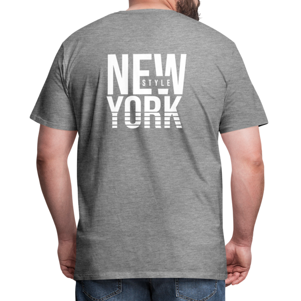 Maglietta Premium da uomo | Spreadshirt | New York Style - grigio melange