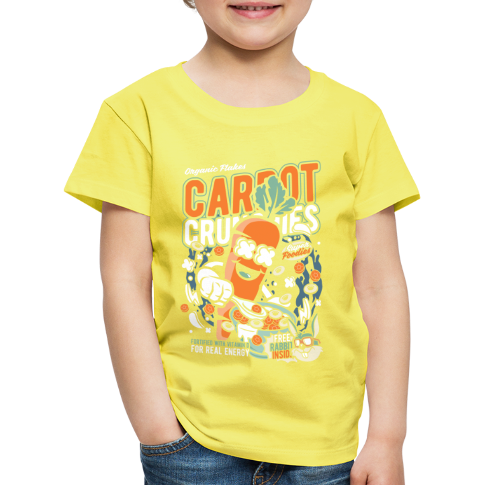 Maglietta Premium per bambini | Spreadshirt | Carrot Crunchies - giallo