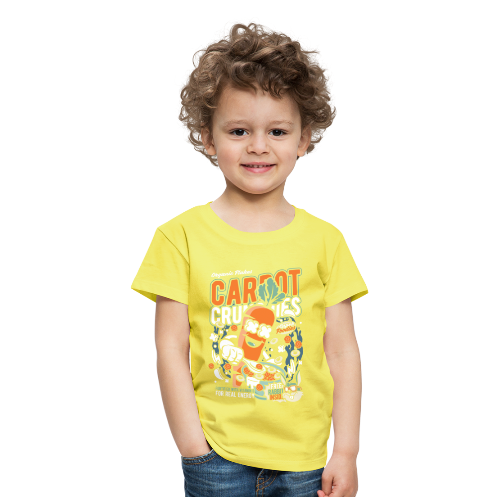 Maglietta Premium per bambini | Spreadshirt | Carrot Crunchies - giallo