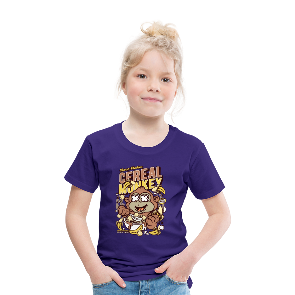 Maglietta Premium per bambini | Spreadshirt | Cereal Monkey - viola