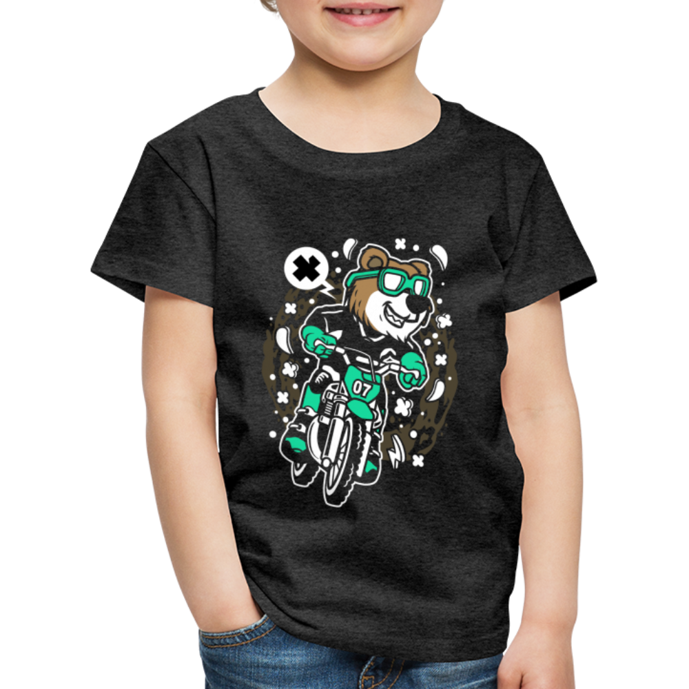 Maglietta Premium per bambini | Spreadshirt | Bear Motocross - antracite