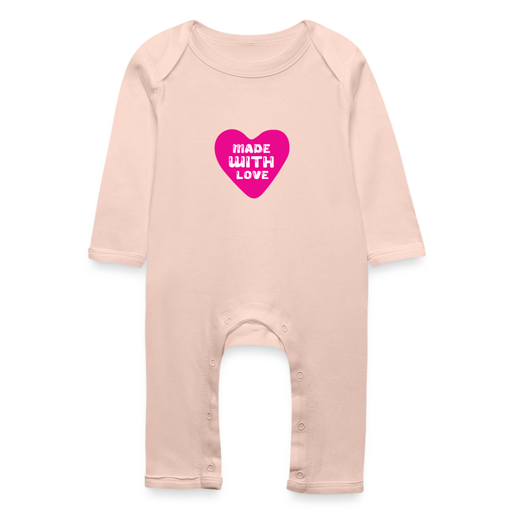 Tutina ecologica per neonato | BabyBugz | Made With Love - rosa cristal