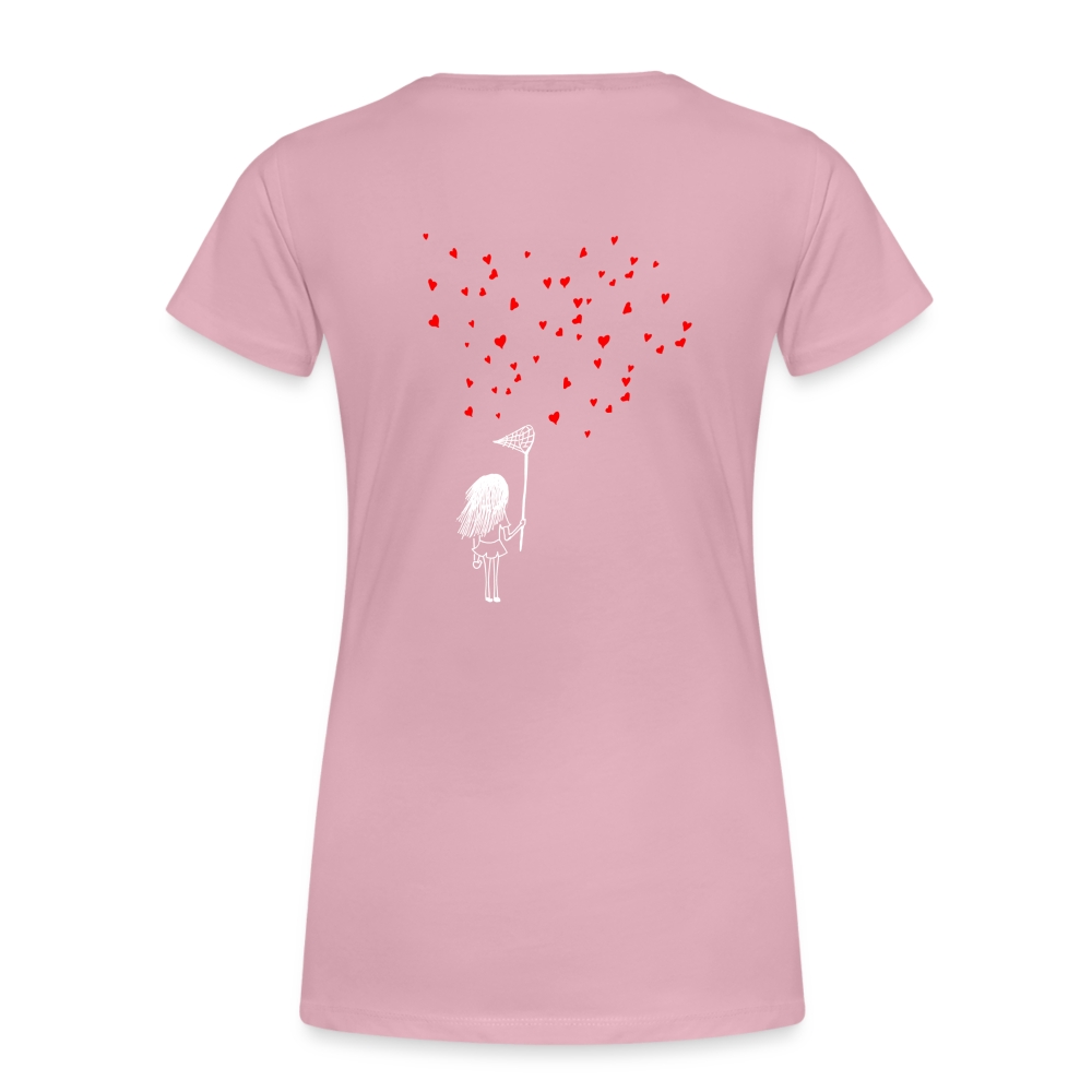 Maglietta Premium da donna | Spreadshirt | Collect Hearts - rosa chiaro