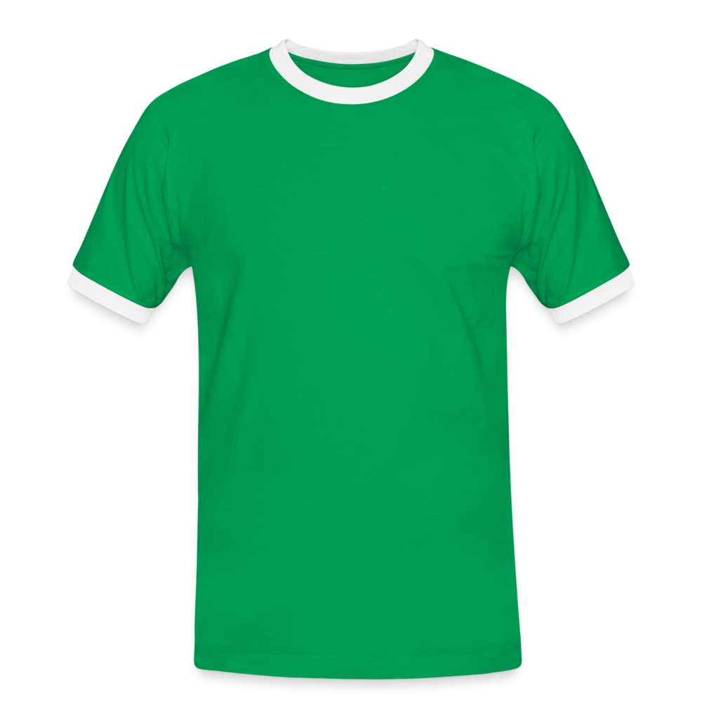 Maglietta Contrast da uomo | Spreadshirt - verde kelly/bianco