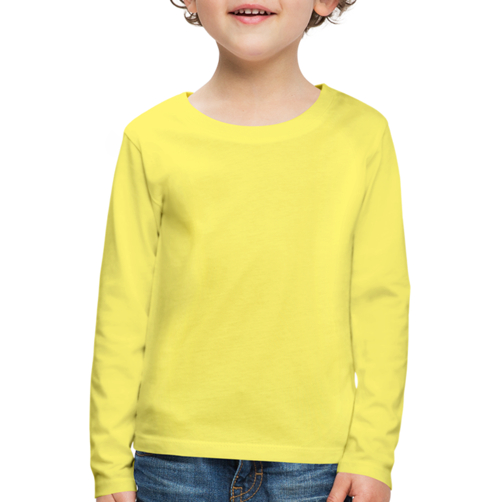 Maglietta Premium a manica lunga per bambini | Spreadshirt - giallo