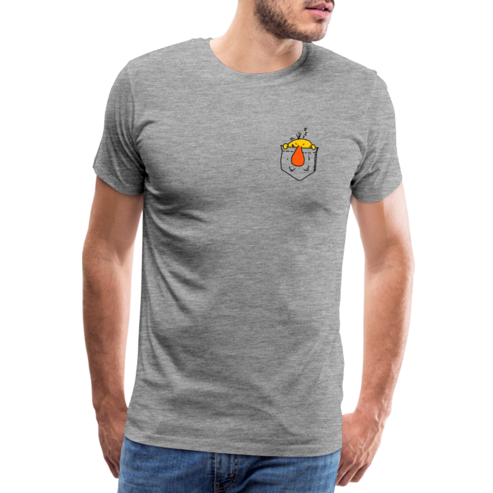 Maglietta Premium da uomo | Spreadshirt | Pocket Bug - grigio melange