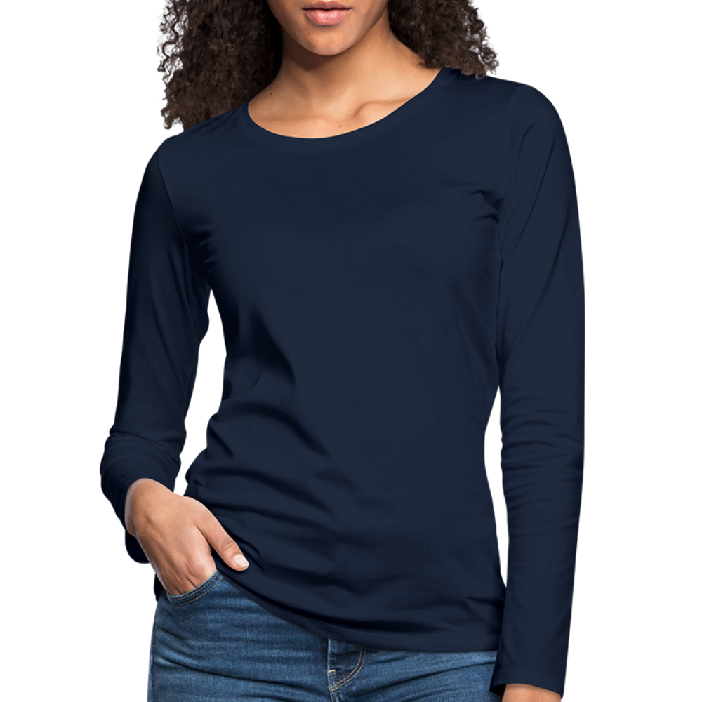 Maglietta Premium a manica lunga da donna | Spreadshirt - navy