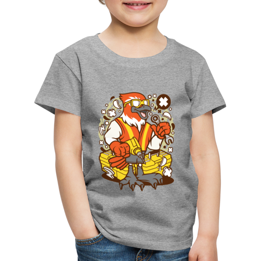 Maglietta Premium per bambini | Spreadshirt | Bird Mechanic - grigio melange