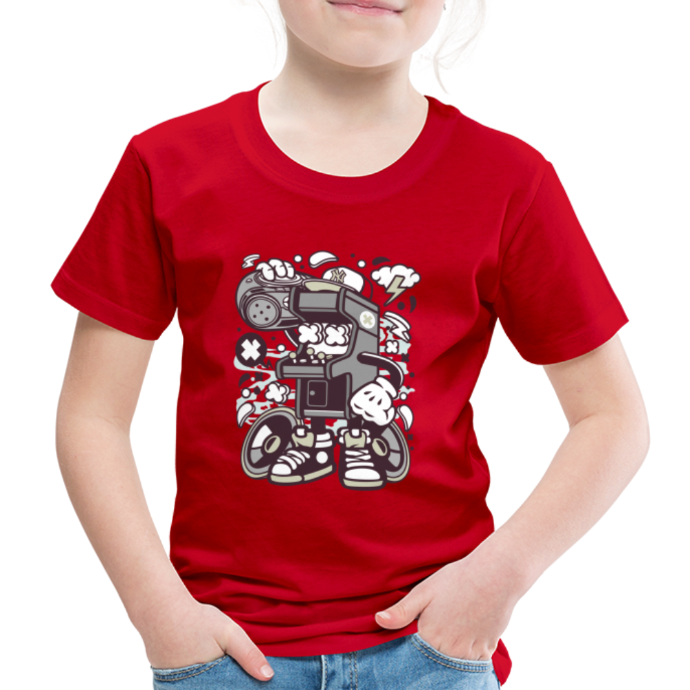 Maglietta Premium per bambini | Spreadshirt |  Arcade Game Boombox - rosso