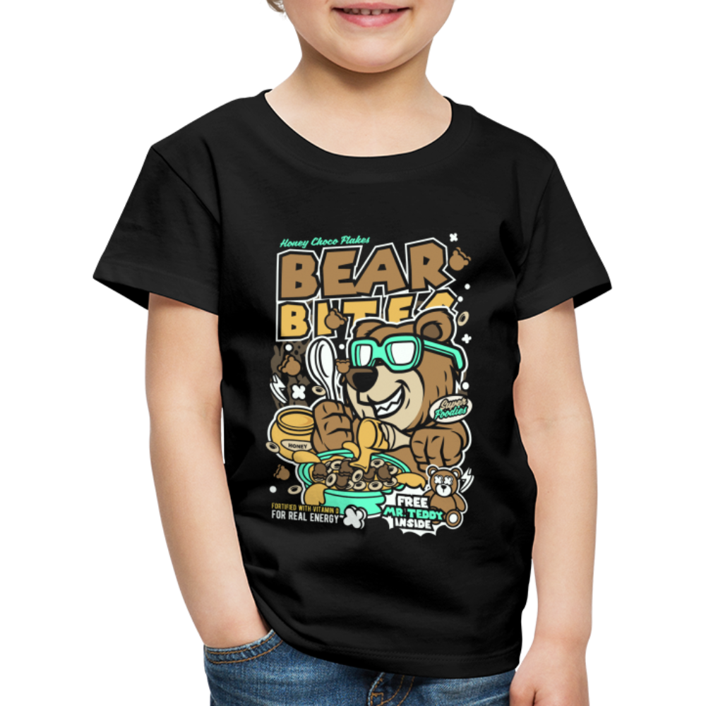 Maglietta Premium per bambini | Spreadshirt | Bear Bites - nero