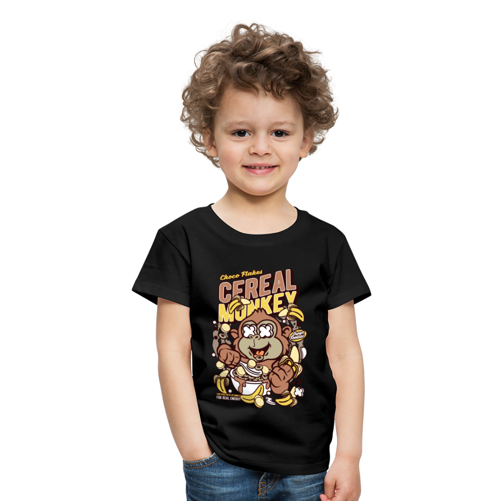 Maglietta Premium per bambini | Spreadshirt | Cereal Monkey - nero