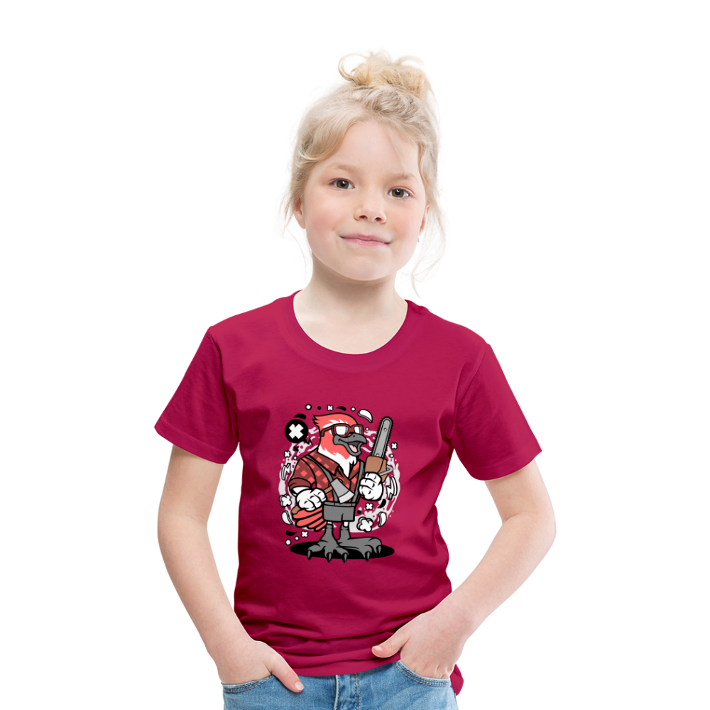 Maglietta Premium per bambini | Spreadshirt | Bird Lumberjack - Borgogna