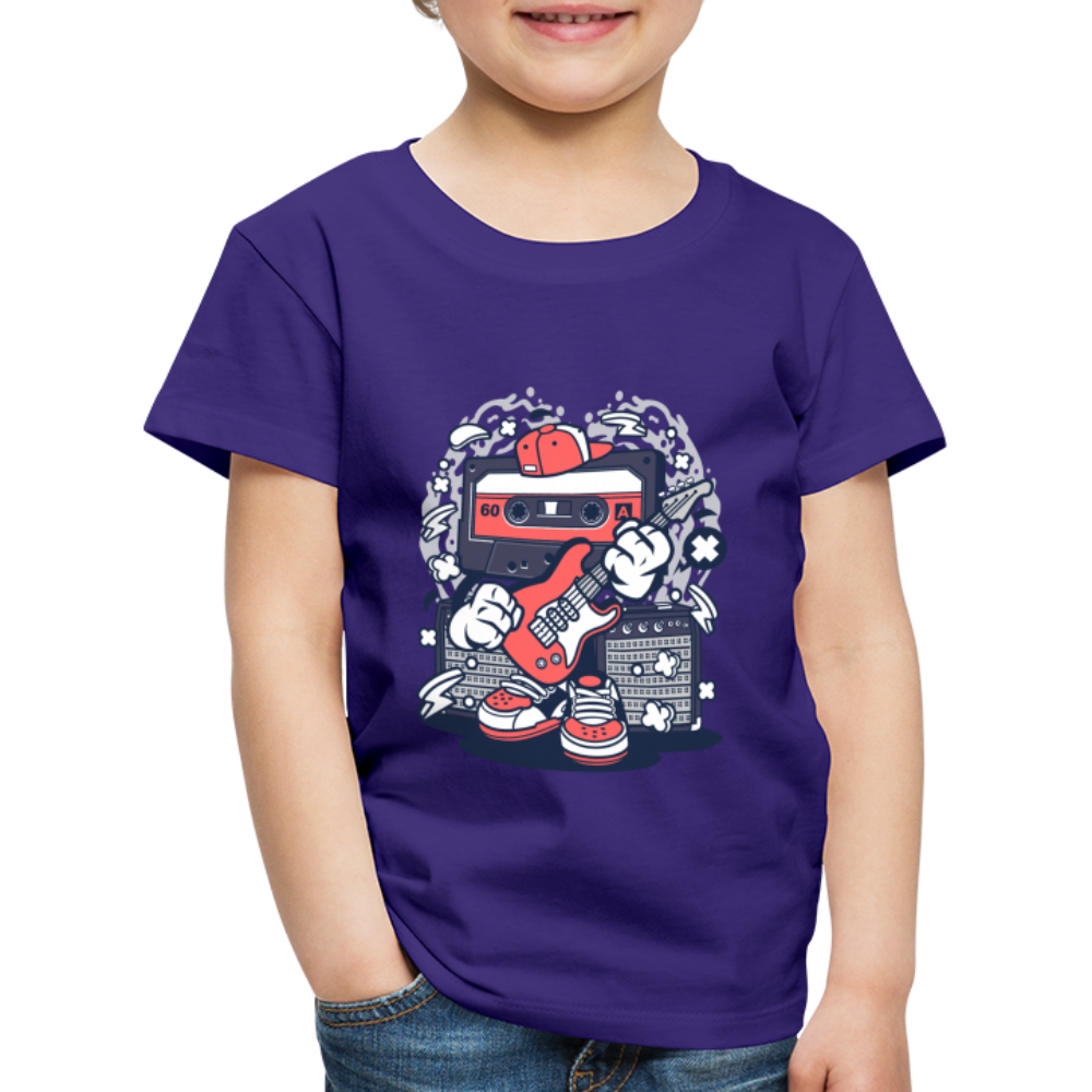 Maglietta Premium per bambini | Spreadshirt | Cassette Rockstar - viola