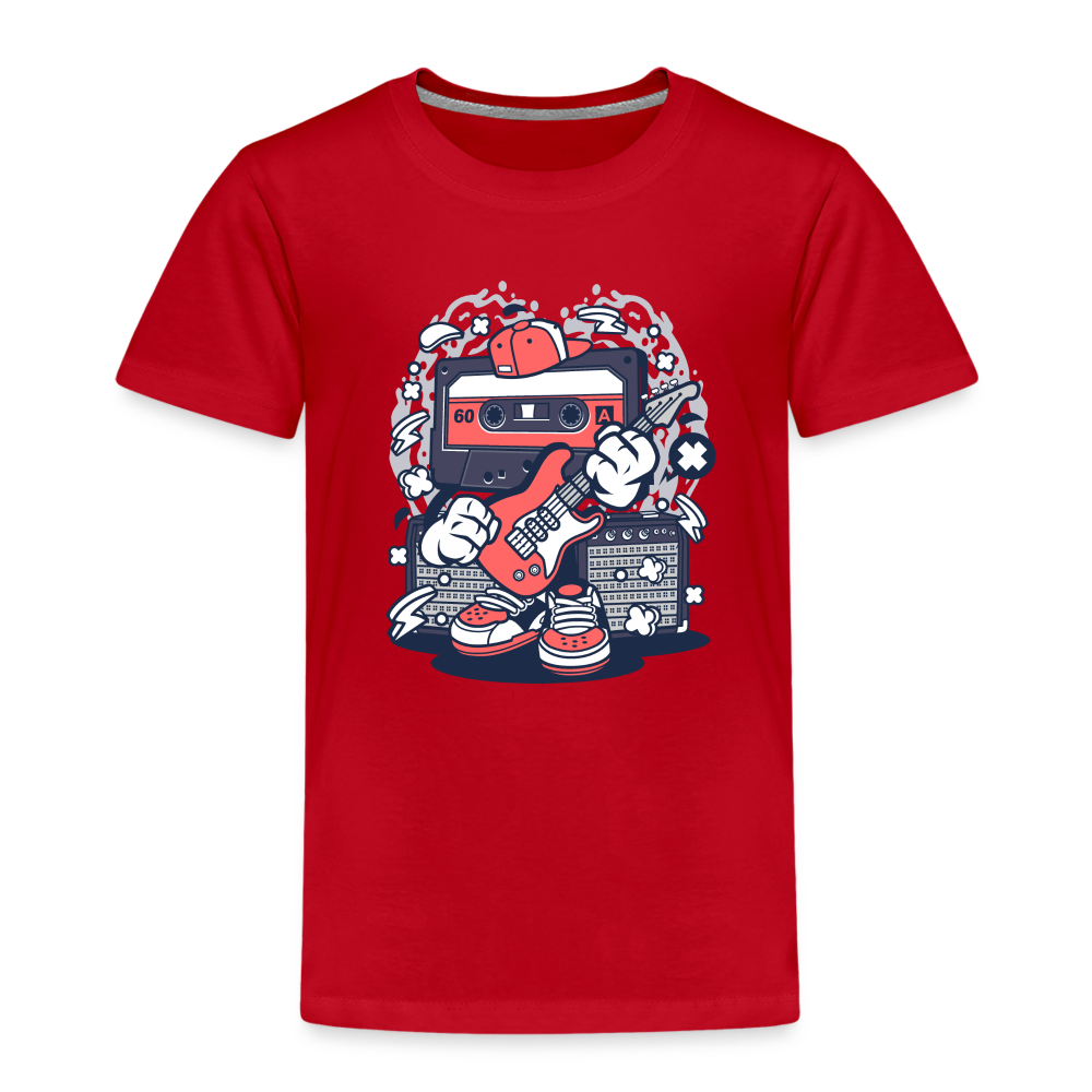 Maglietta Premium per bambini | Spreadshirt | Cassette Rockstar - rosso