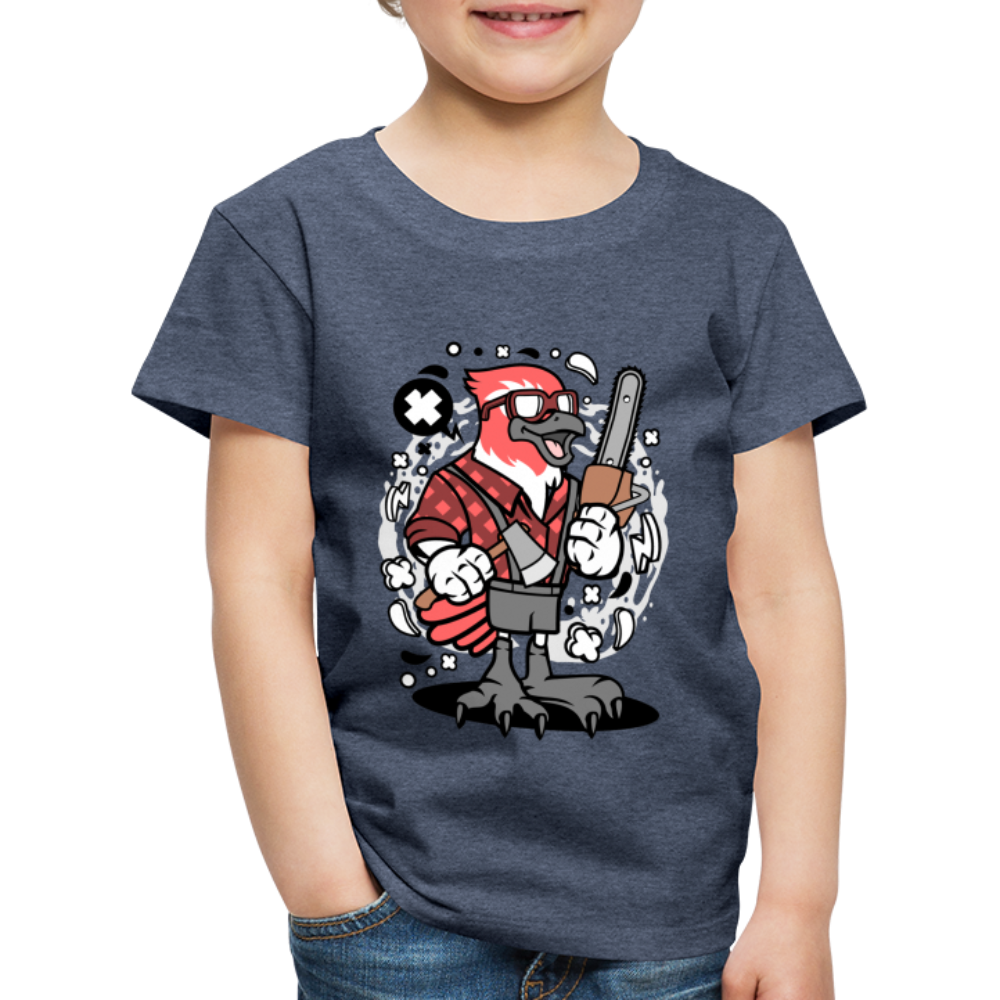 Maglietta Premium per bambini | Spreadshirt | Bird Lumberjack - bluastro