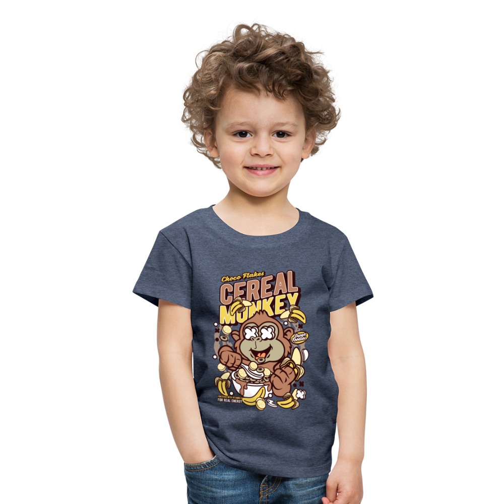 Maglietta Premium per bambini | Spreadshirt | Cereal Monkey - bluastro