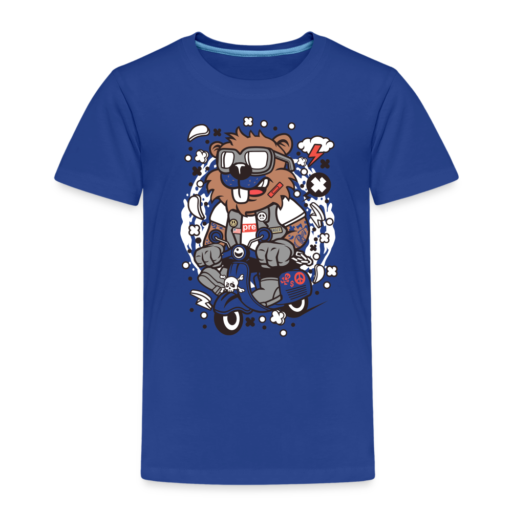 Maglietta Premium per bambini | Spreadshirt | Beaver Scooterist - blue royal