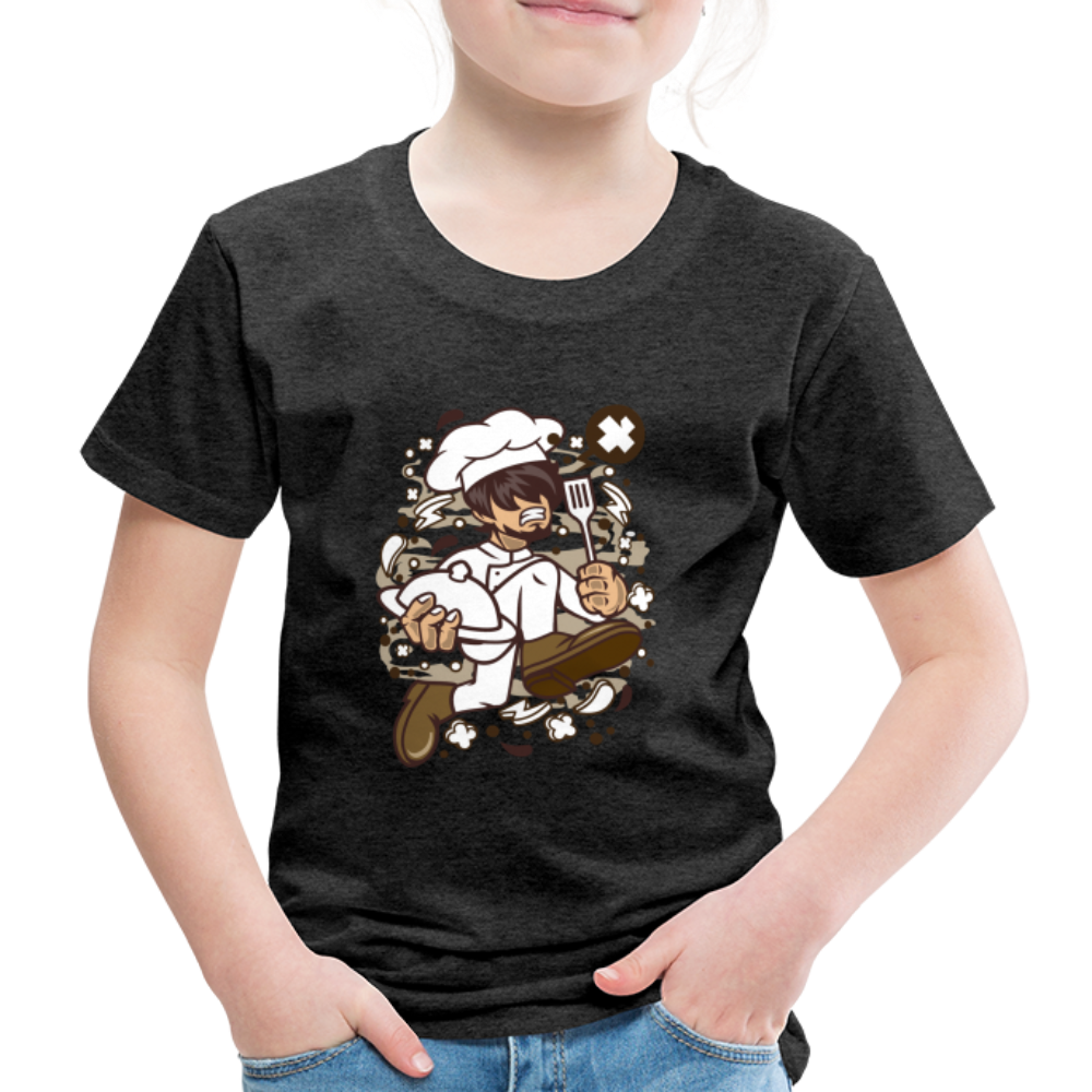 Maglietta Premium per bambini | Spreadshirt | Chef Running - antracite