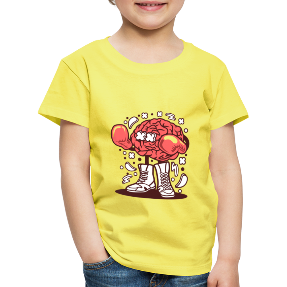 Maglietta Premium per bambini | Spreadshirt | Brain Boxer - giallo