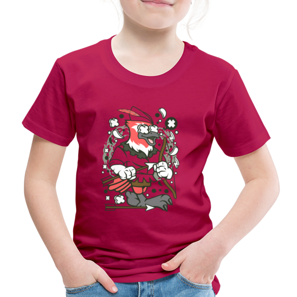 Maglietta Premium per bambini | Spreadshirt | Bird Robin - Borgogna