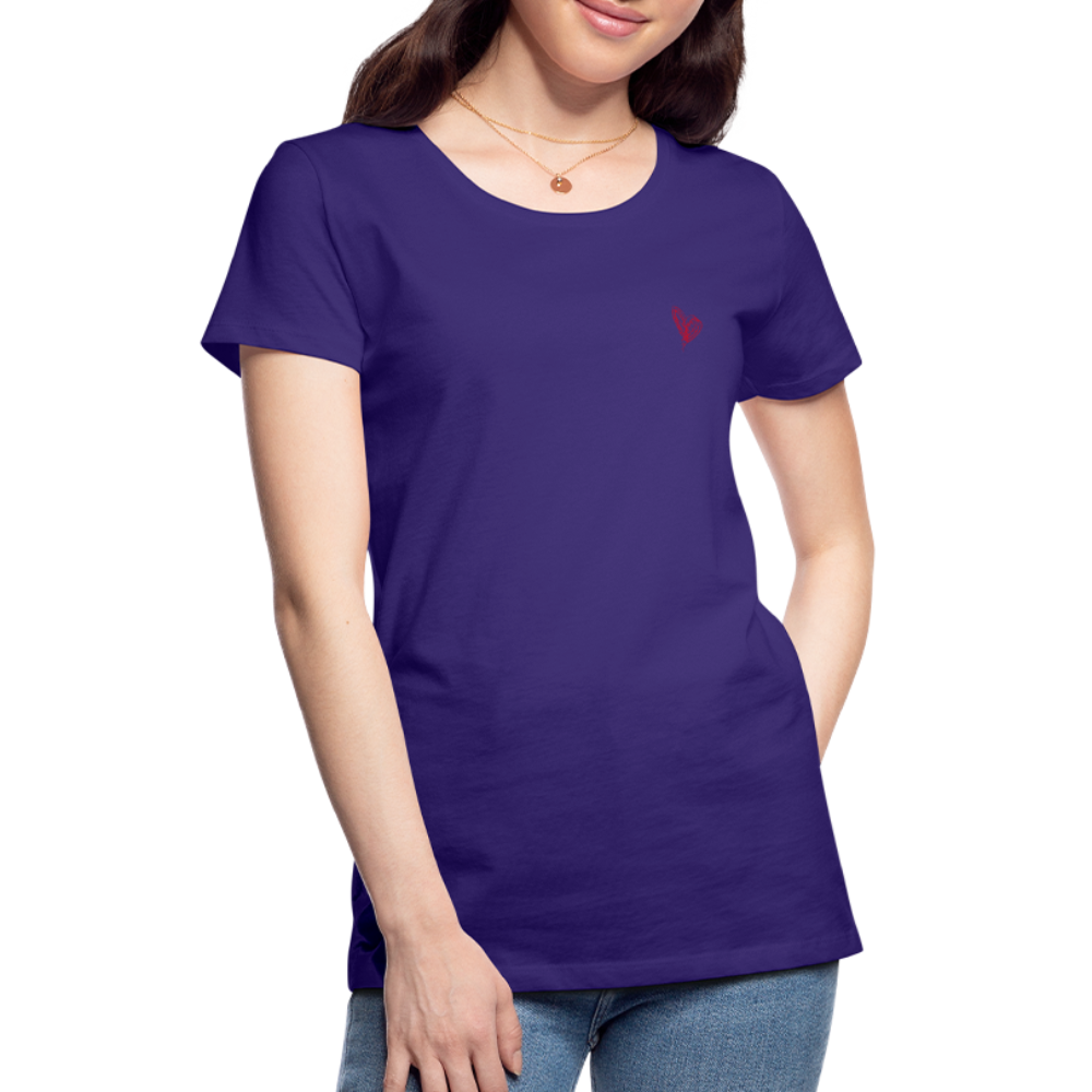 Maglietta Premium da donna | Spreadshirt | Collect Hearts - viola