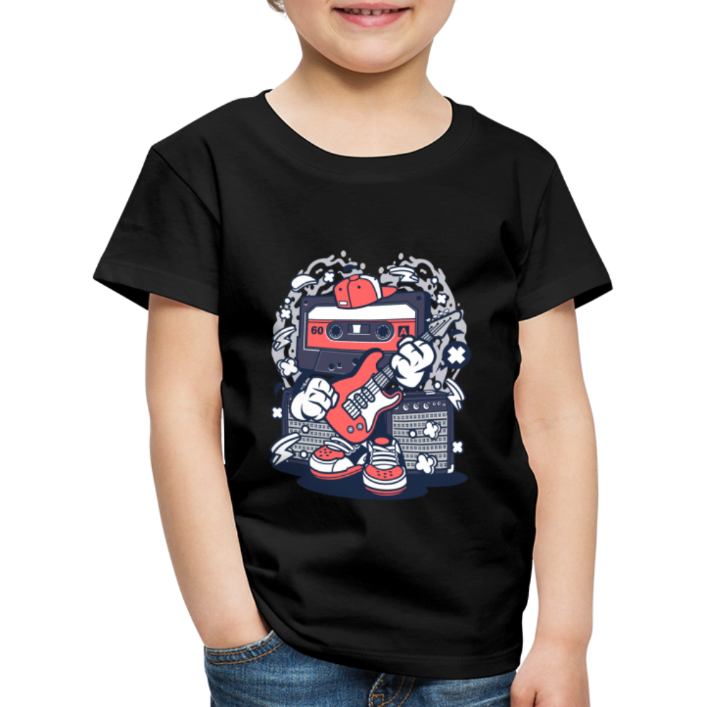 Maglietta Premium per bambini | Spreadshirt | Cassette Rockstar - nero