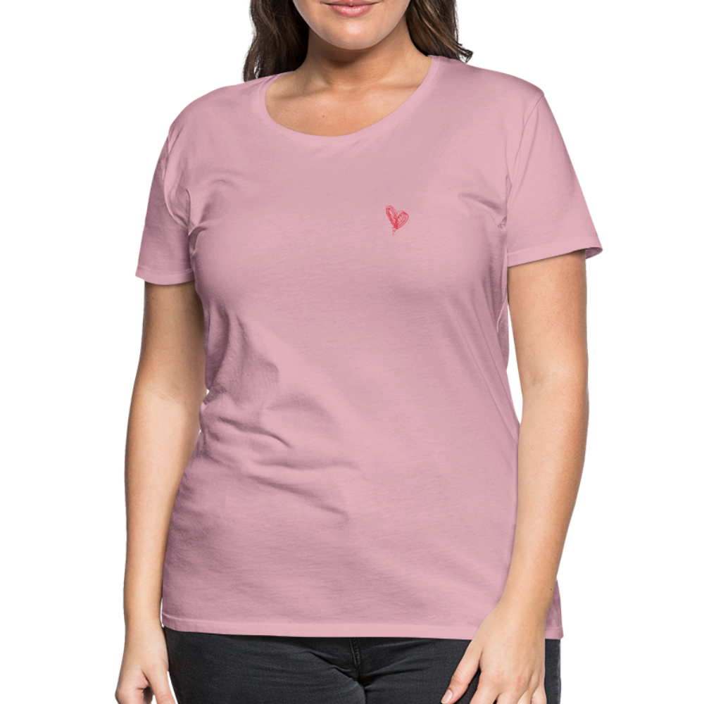 Maglietta Premium da donna | Spreadshirt | Collect Hearts - rosa chiaro