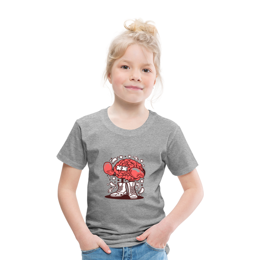 Maglietta Premium per bambini | Spreadshirt | Brain Boxer - grigio melange