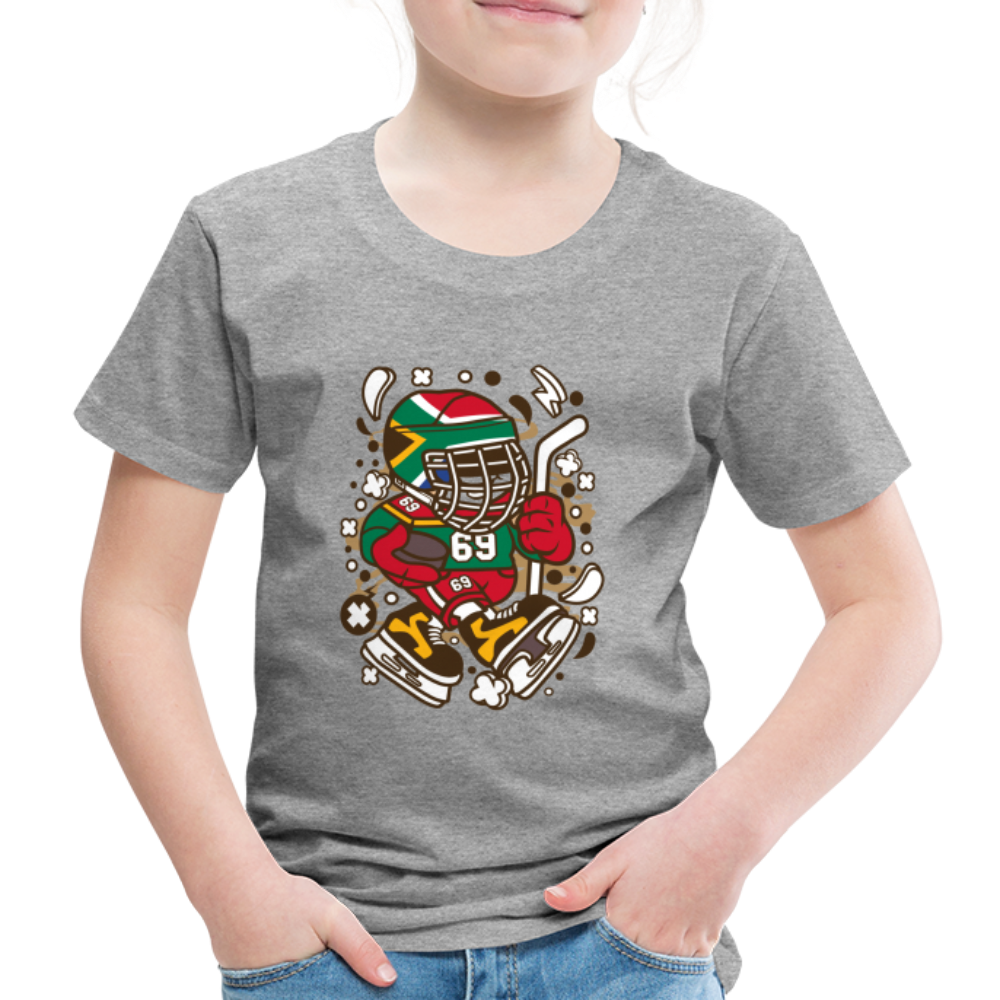 Maglietta Premium per bambini | Spreadshirt | Hockey Kid - grigio melange