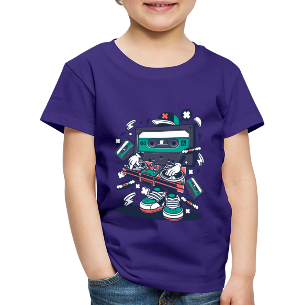 Maglietta Premium per bambini | Spreadshirt | Cassette Disk Jockey - viola