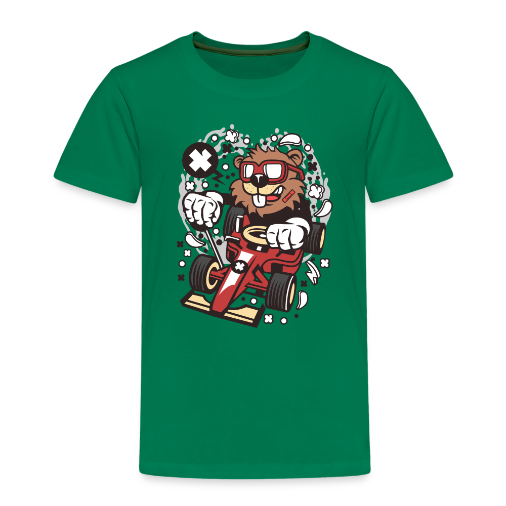 Maglietta Premium per bambini | Spreadshirt | Beaver Racer - verde kelly