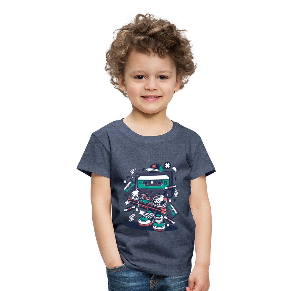 Maglietta Premium per bambini | Spreadshirt | Cassette Disk Jockey - bluastro